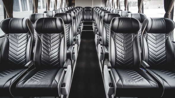 50 passenger charter bus inside bolingbrook
