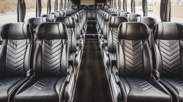 54 passenger charter bus inside bolingbrook