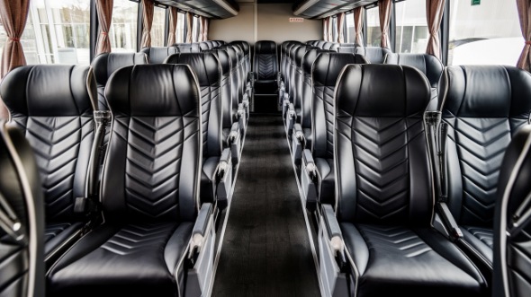 55 passenger charter bus inside bolingbrook