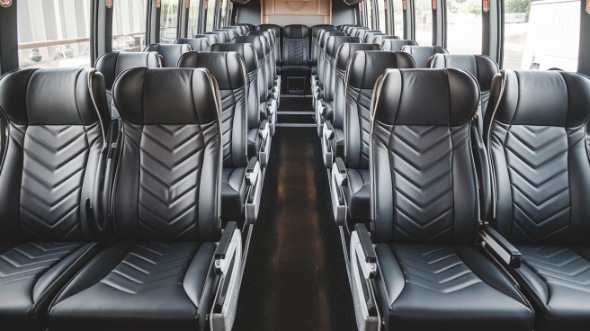 56 passenger charter bus inside bolingbrook