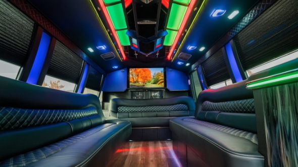 party bus rental interior bolingbrook