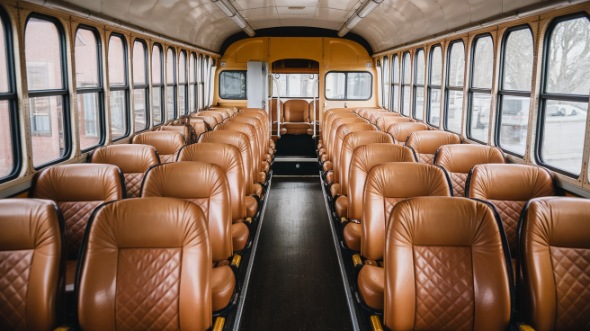 school bus rental interior bolingbrook
